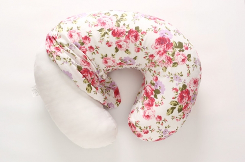LAT/Boppy Nursing Breastfeeding Pillow Cover, 100% Cotton Slipcover for Boppy Pillow,  Soft Fits Snug On Infant, Designed Patterns