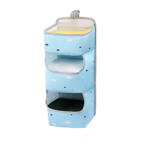 Nappy Organiser Hanging Baby Bed Storage Changing Table Hanging Bag for Children's Room Space Saving Baby Nappy Caddy for Nappies Clothes Toys